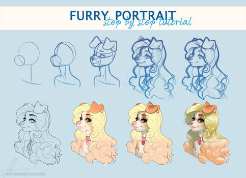 Step by step tutorial: furry portrait