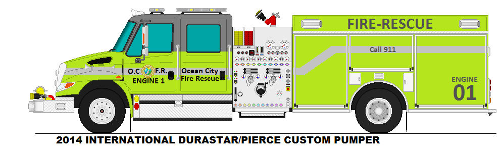 Ocean City Fire Rescue Engine 1