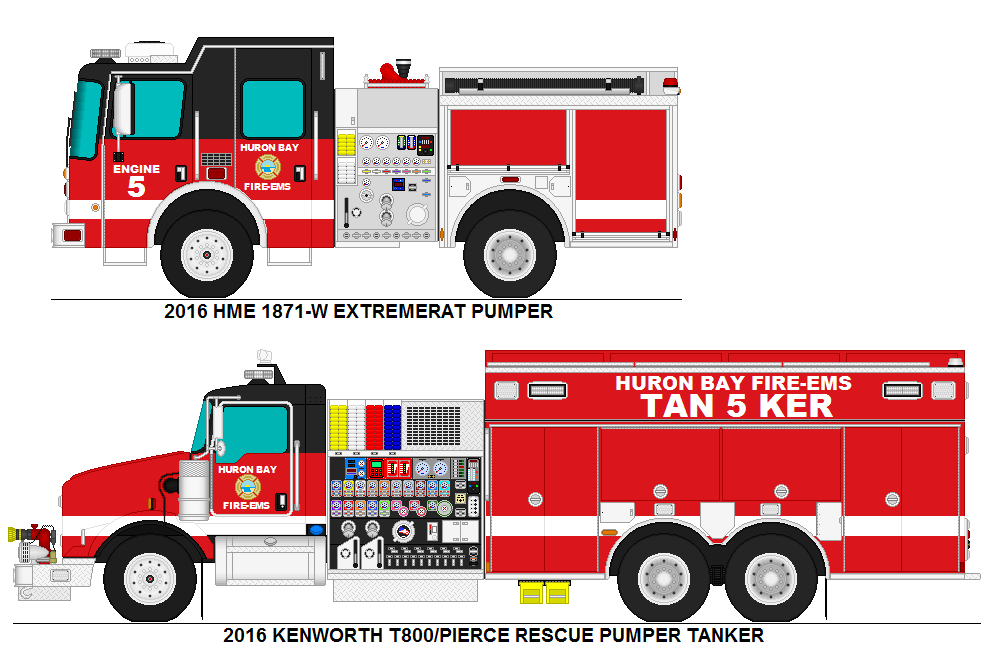 Huron Bay Fire-EMS Engine 5 and Tanker 5