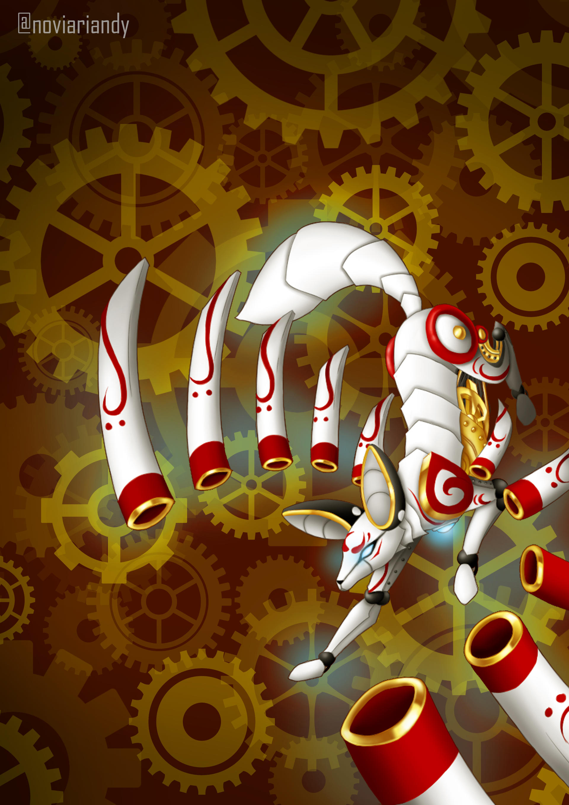 Fox Robot by Scarletttt-Art on DeviantArt