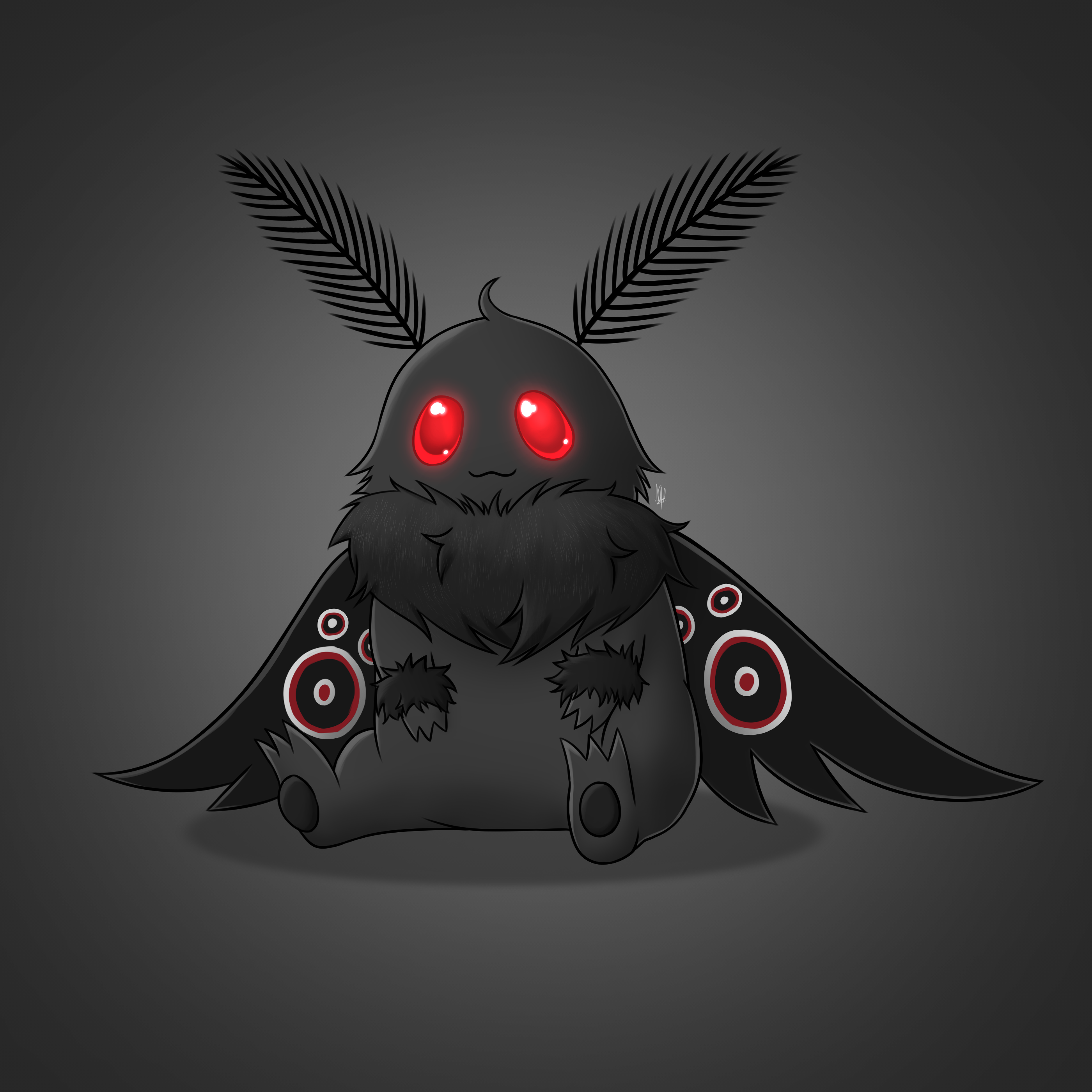 Low Poly Mothman Little Mothman by Scarletttt-Art on DeviantArt