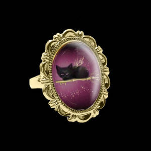 Fairy Cat Cameo Ring