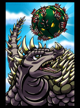 Anguirus vs Gororin - November 2011 UPDATED