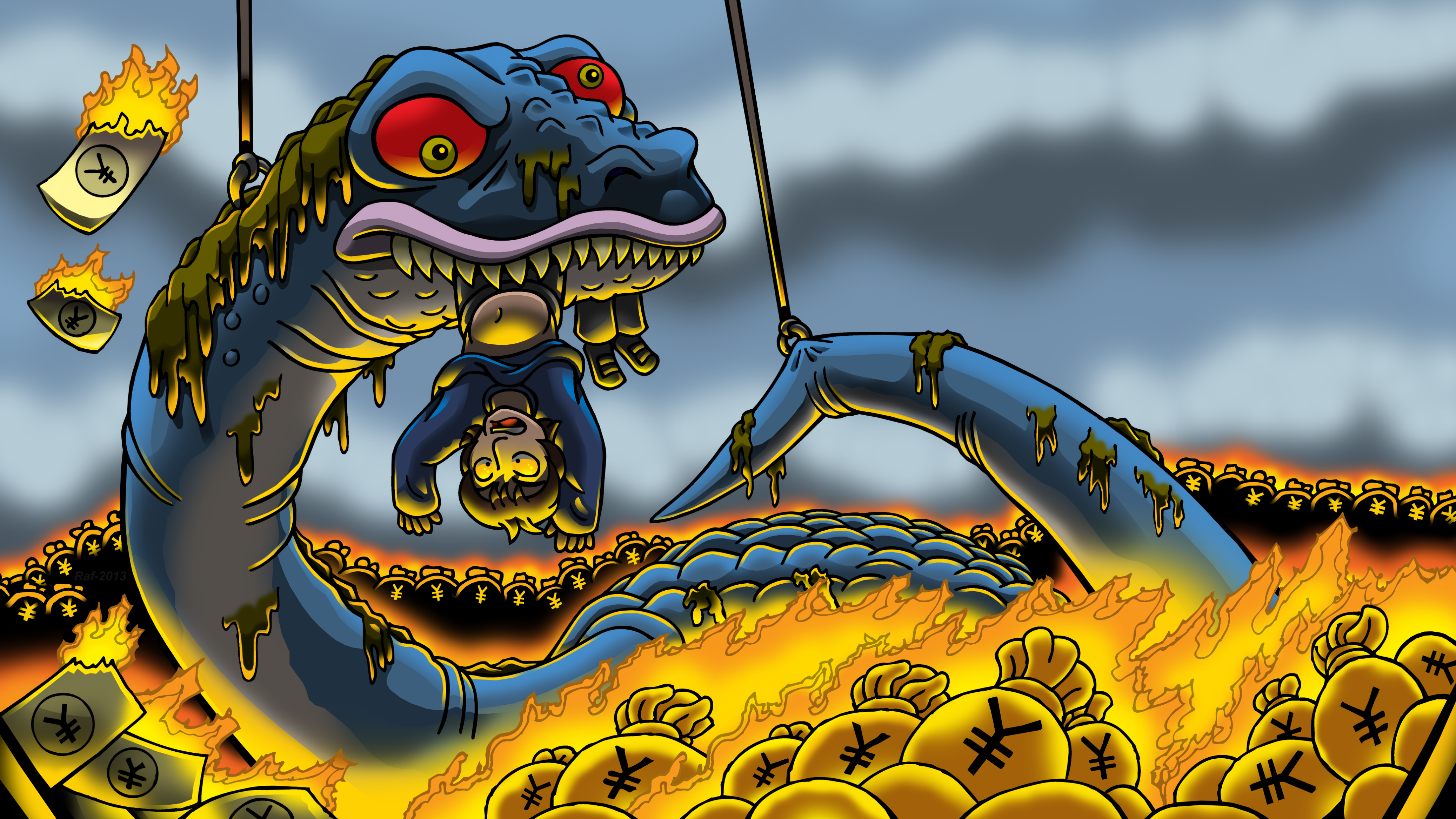Tenold Brandon Tenold vs The Plesiosaurus - July 2013 by Enshohma on DeviantArt