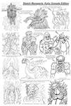 Sketch Menagerie: Kaiju Unmade Edition by Enshohma