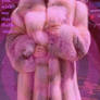 A hypnotic fur coat embrace
