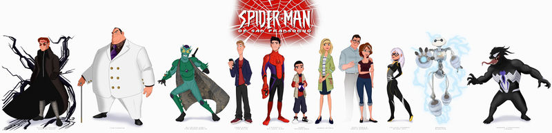 The Characters of Spider-Man of San Fransokyo