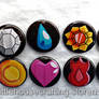 Indigo Pokemon badges 1.25 inch pinback buttons