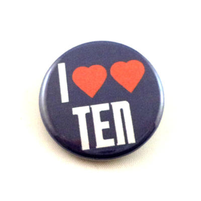 I Heart Heart Ten pinback button and magnet