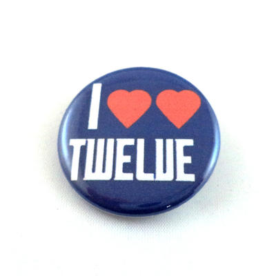 I Heart Heart Twelve pinback button and magnet