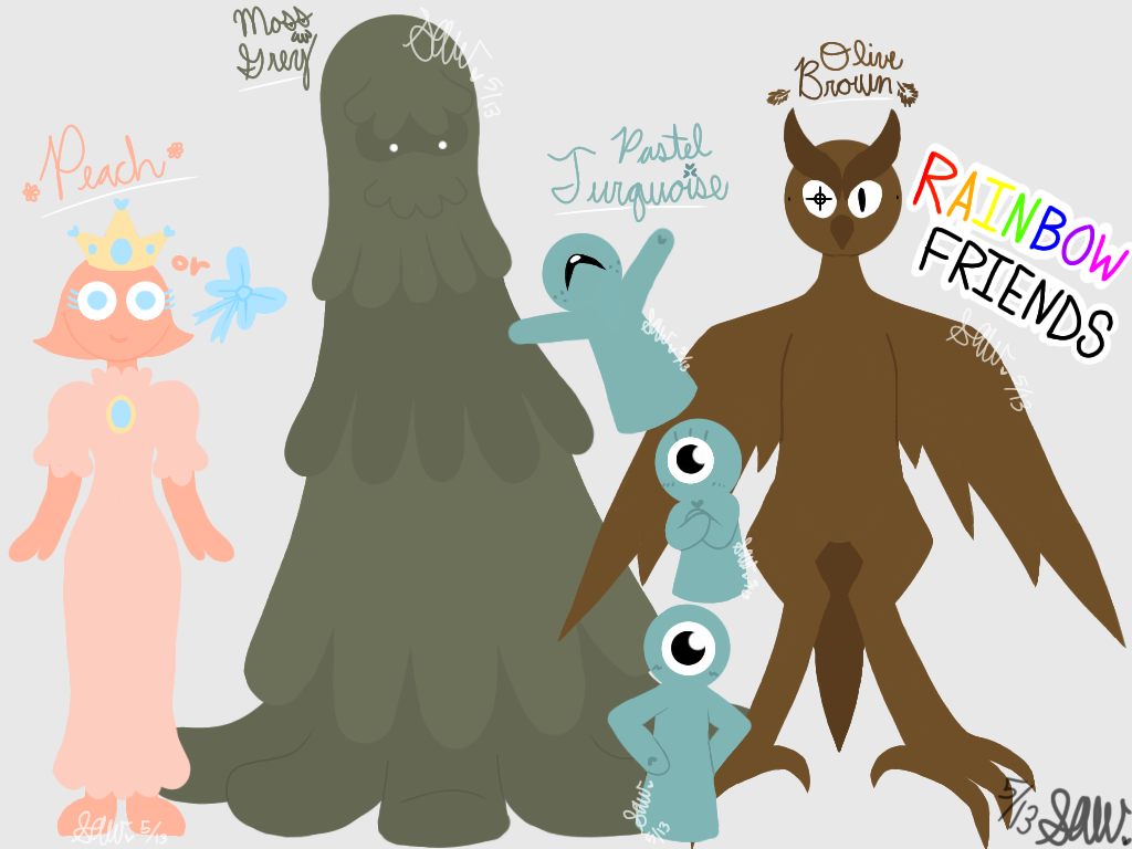 Rainbow Friends OCs by LovestarHazelangel on DeviantArt