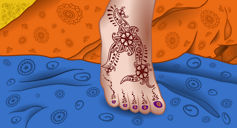 Divided Collab 10 - henna foot
