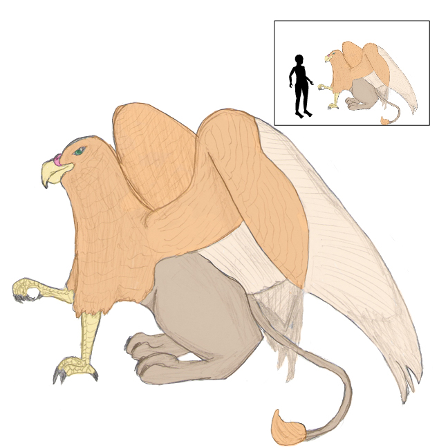 Colorized Griffin with Scale