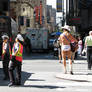 Traffic and a Naked Cowboy