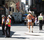 Traffic and a Naked Cowboy by KeenPhotography