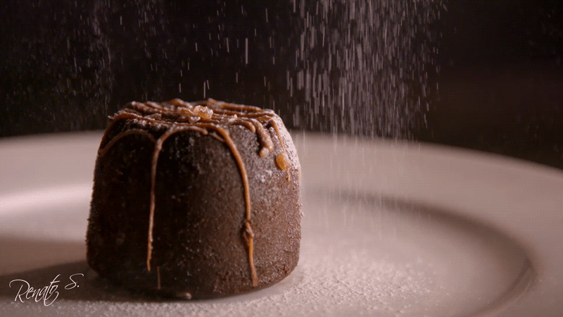 chocolate cake flour cinemagraph