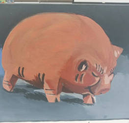 Piggy bank painting