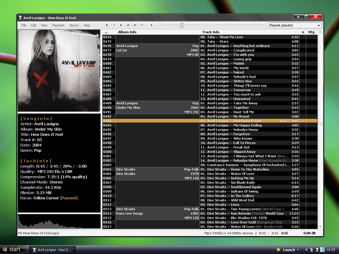 Blacky Foobar Desktop