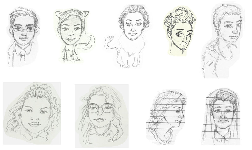 I Try to Draw People... Sketchdump