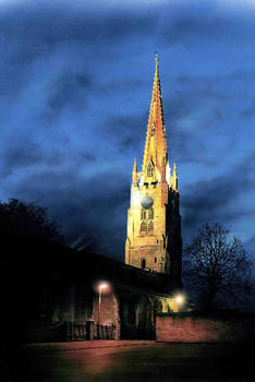 Church at twilight