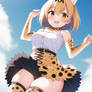 Serval Jumping