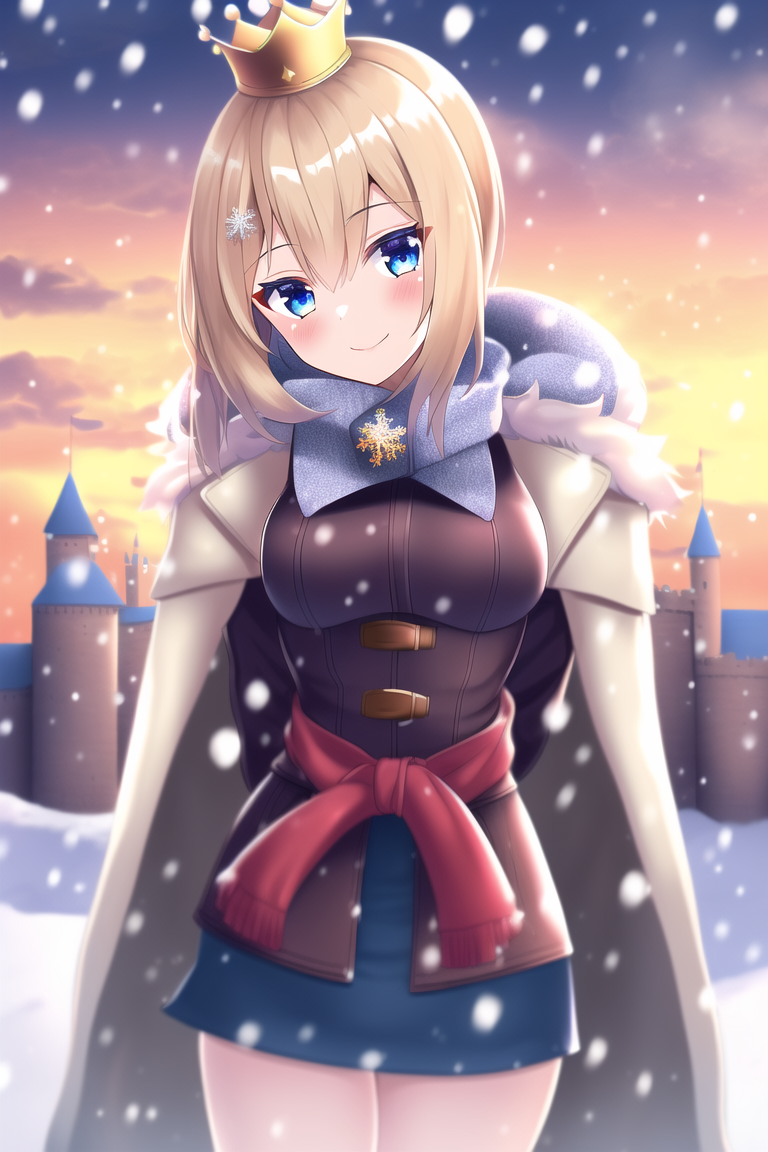 Female Anime Characters in Winter Wears by @artfinity007 Visit