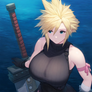 Female Cloud Strife Buster Sword