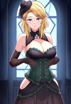 Revealing Gothic Lolita Dress Female Link