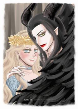 Maleficent and Aurora