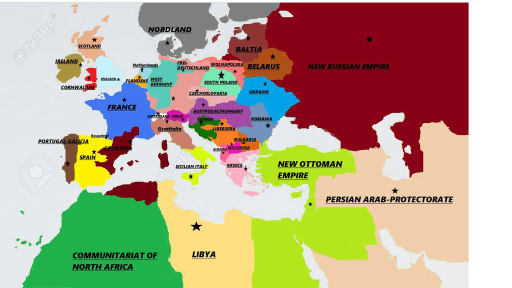 Wwiii Map Map of Europe Post WWIII scenario. by TurtleKipps33 on DeviantArt