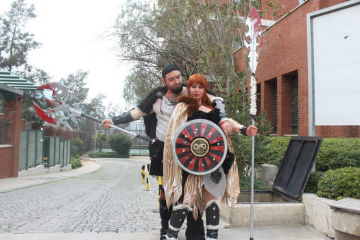 Viking Warrior Girl and Boy