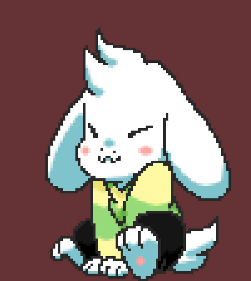 Cute fluff asriel by PsyychoFox