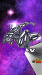Marvel: Silver Surfer 1 colour by TheComicBookNinja