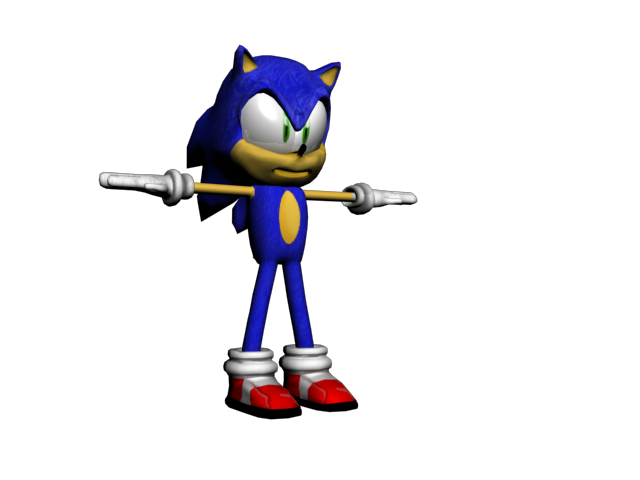 Sonic with textures by RioSD on DeviantArt