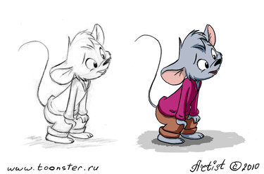 Mouse boy sketch