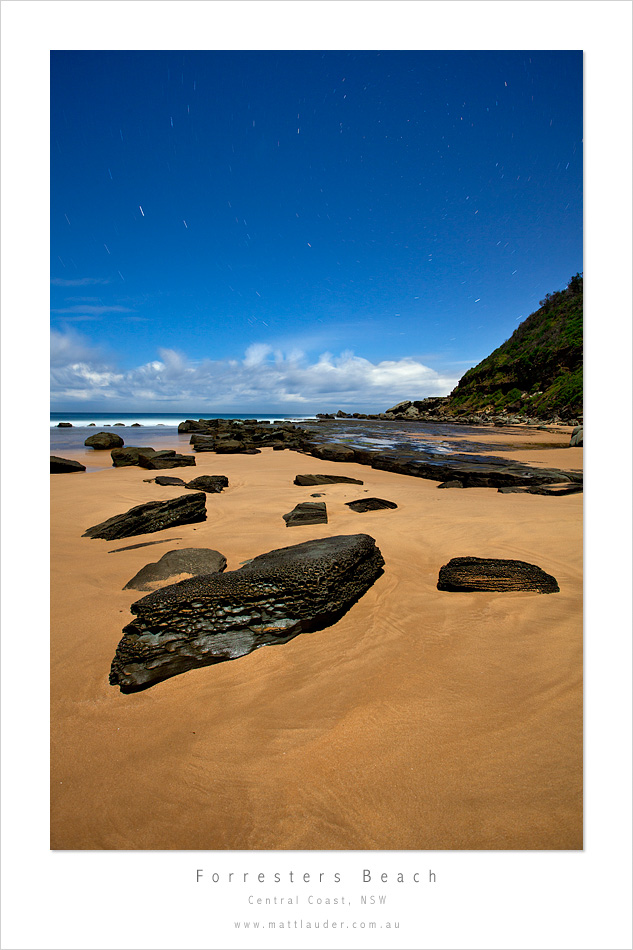 Forrester Beach Startrail