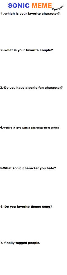 Sonic Meme: :Blank: