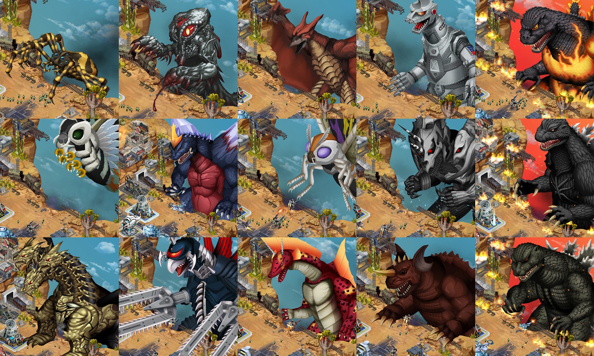 Godzilla Defense Force - Arizona Kaiju Bosses By Sideswipe217 On Deviantart