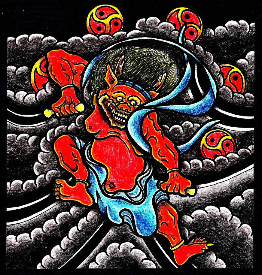 Raijin traditional by Patsurikku on DeviantArt