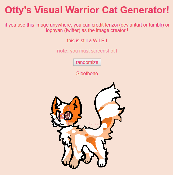 Warrior Cats Names Generator ― Perchance