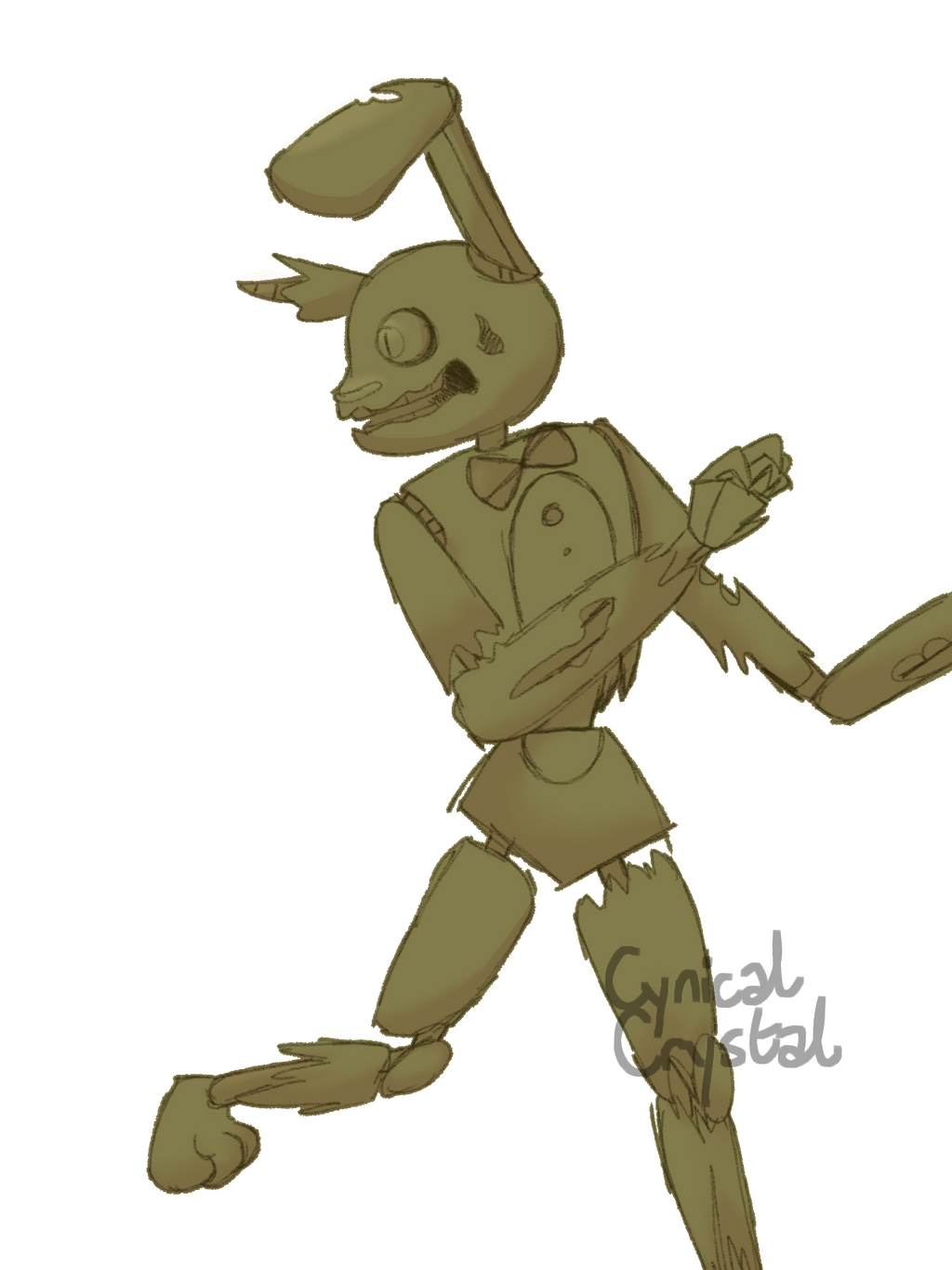 Throwback Springtrap Sketch by CynicalCrystal on DeviantArt