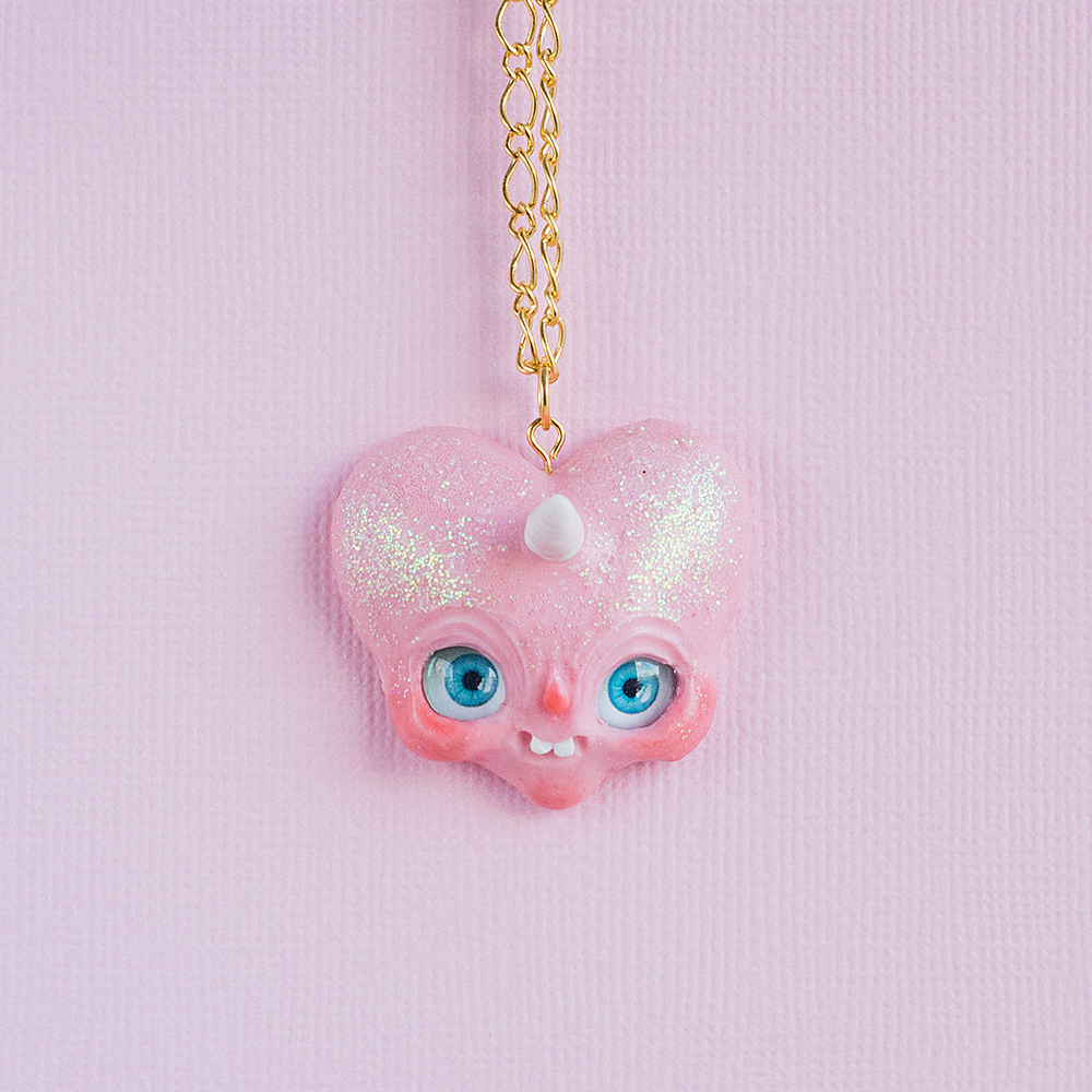 Heart Of The Unicorn Valentine's day necklace