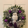 owl stock christmas decoration door
