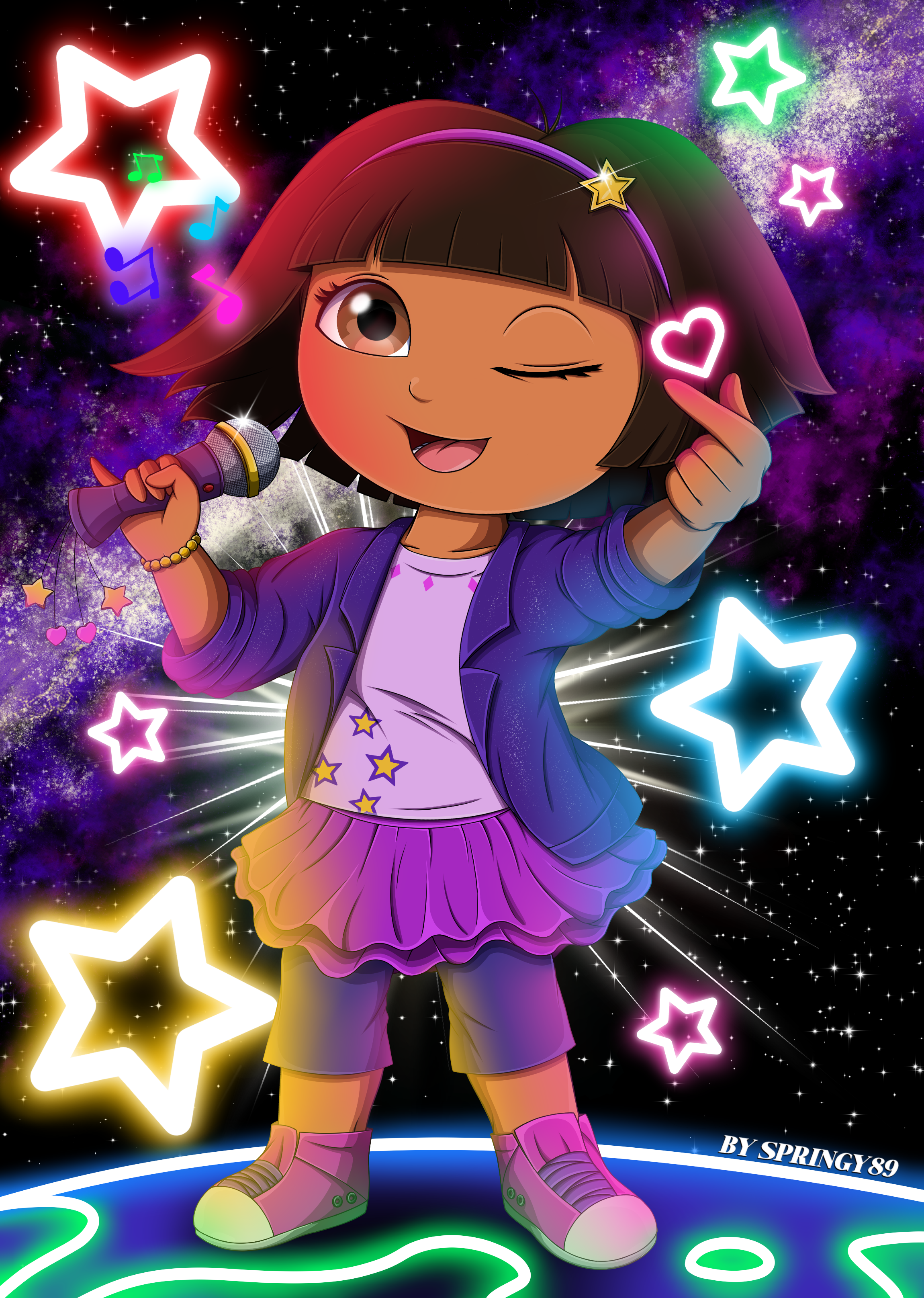 Dora Rocks Facebook LETS ROCK with Dora! by Dedys89 on DeviantArt