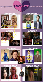 Glee Love-Hate Meme