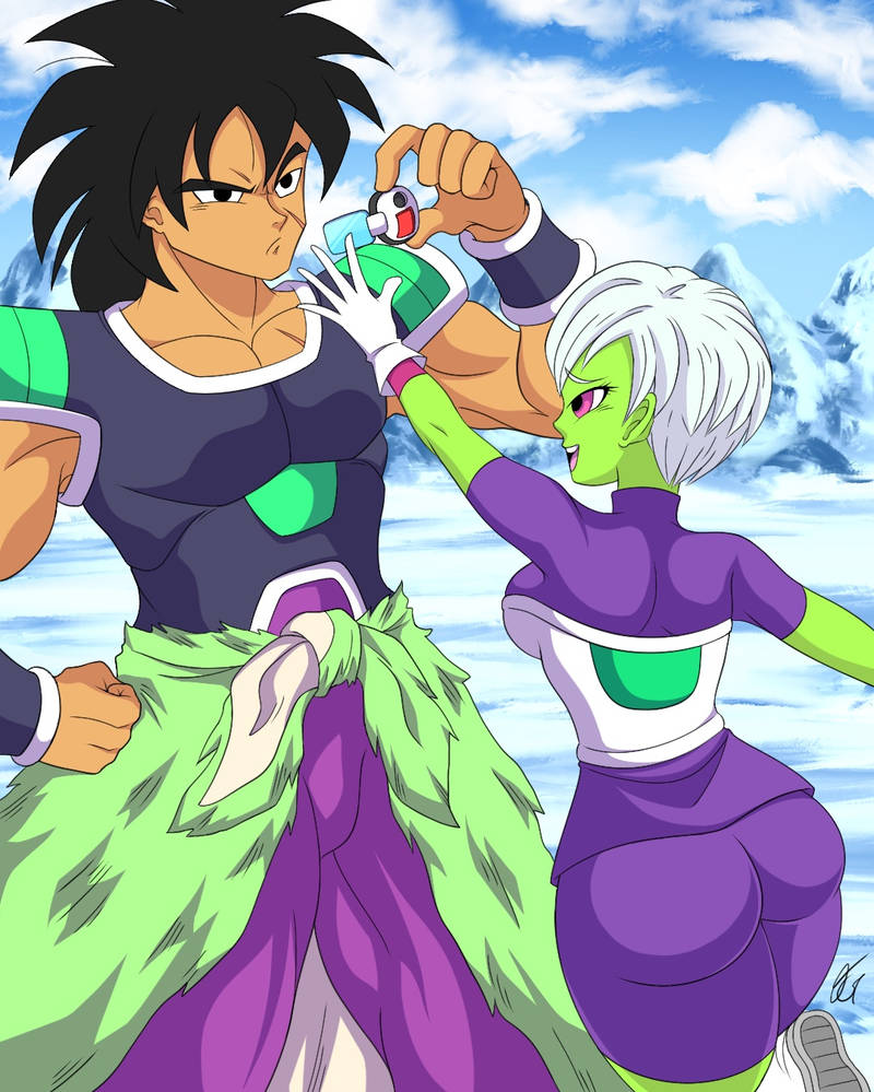 Broly And Cheelai By Tenjosan On Deviantart