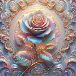 Rainbow Metallic Rose #2