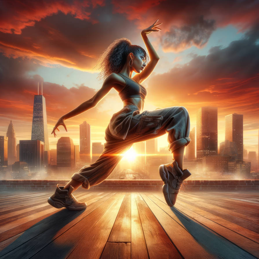Hip Hop Dancing on top of the Roof by RoboPicasso on DeviantArt