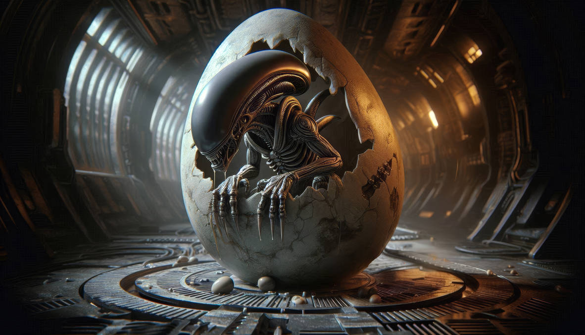 Alien's Baby Xenomorph Hatching #1 by Picasso-AI on DeviantArt