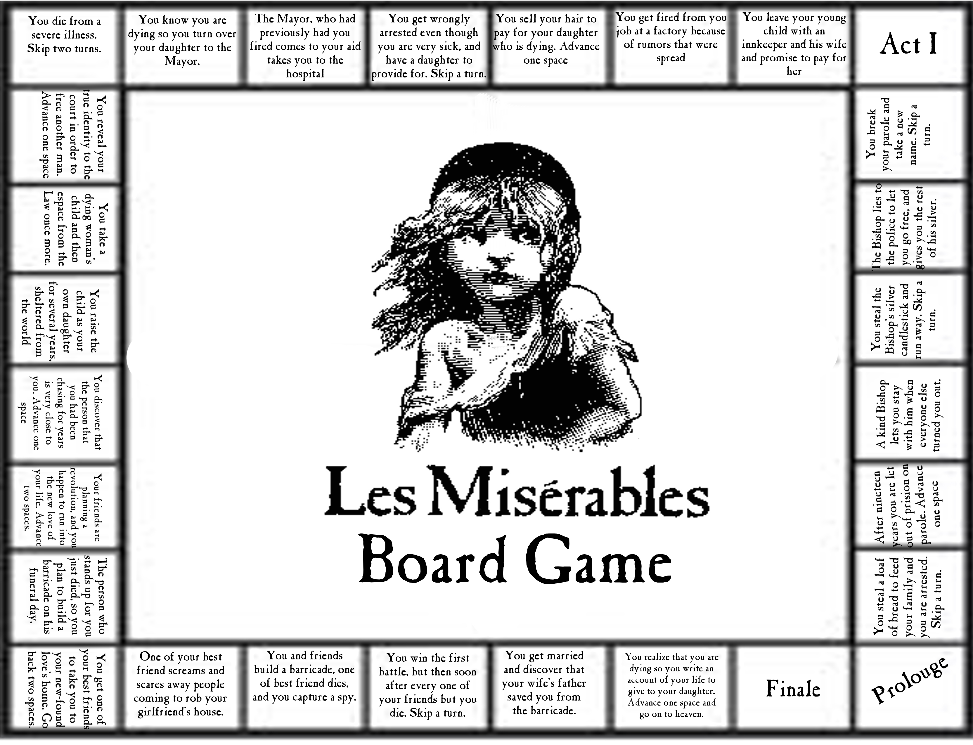 Les Miserables Board Game